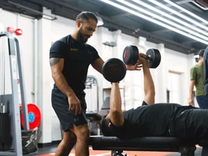 Personal Training with client