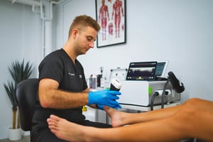 Podiatry clinic - treatment with client