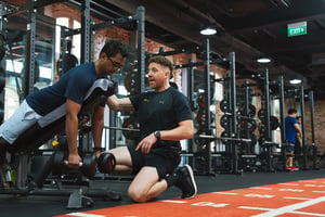 UFIT Personal Trainer with client - Gareth & Gowtham