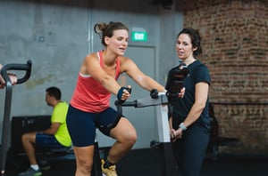 Woman doing cardio